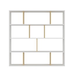 Hanah Home Estantería Roble y Blanco